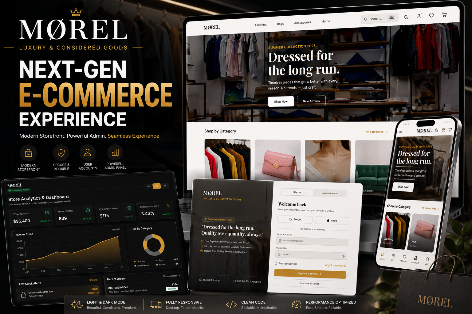 Morel Luxury E-commerce Store